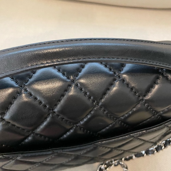 Chanel Easy Carry Flap 2015 Black Lambskin Silver HW almost new condition *Trade - Picture 14 of 17
